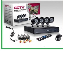 ΚΑΜΕΡΕΣ-ΚΑΤΑΓΡΑΦΙΚΟ HD πακέτο - 4 κανάλι DVR D1 + 4 εξωτερικές κάμερες, 3 G, σύστημα CCTV ασφαλείας - CCTV