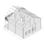 Σπίτι  ξυλινο Dina 800 X 700cm