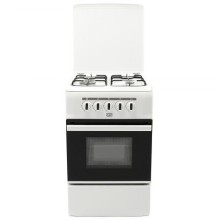 Κουζίνα αερίου Star-Light FCF50WI, 4 περιοχές μαγειρέματος, ζώνες θέρμανσης Άμυνας και φούρνο, 50 cm, Λευκό